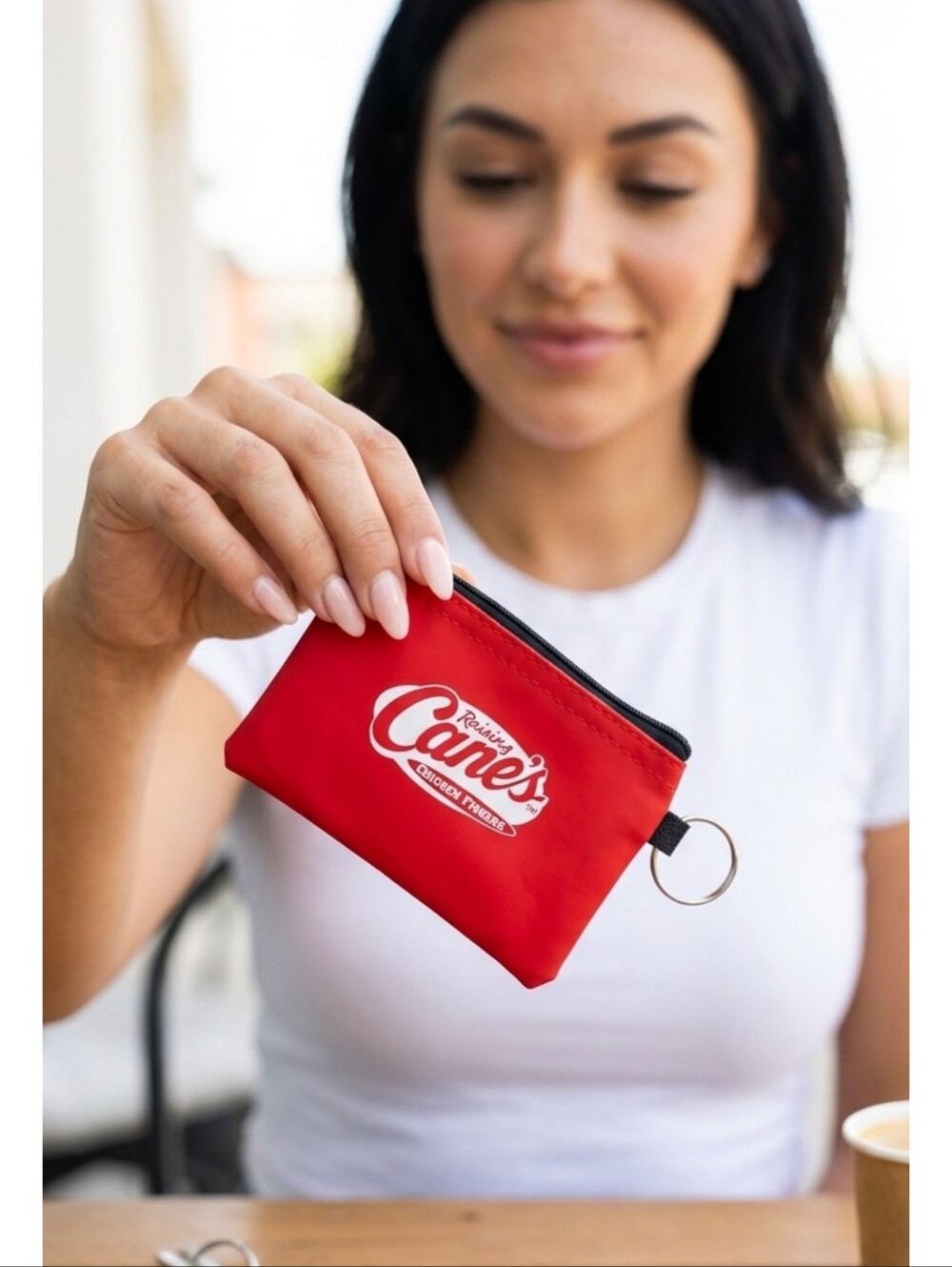 Raising Cane's Small Coin Purse Red